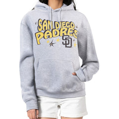 San Diego Padres Starter Women's Fireworks Fleece Tri-Blend Pullover Hoodie | MLB On Sale