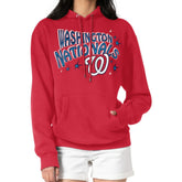 Washington Nationals Starter Women's Fireworks Fleece Tri-Blend Pullover Hoodie | MLB New