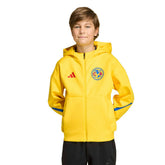 Club America Youth 2025/26 Club Anthem Full-Zip Hoodie Jacket Yellow - Adidas
