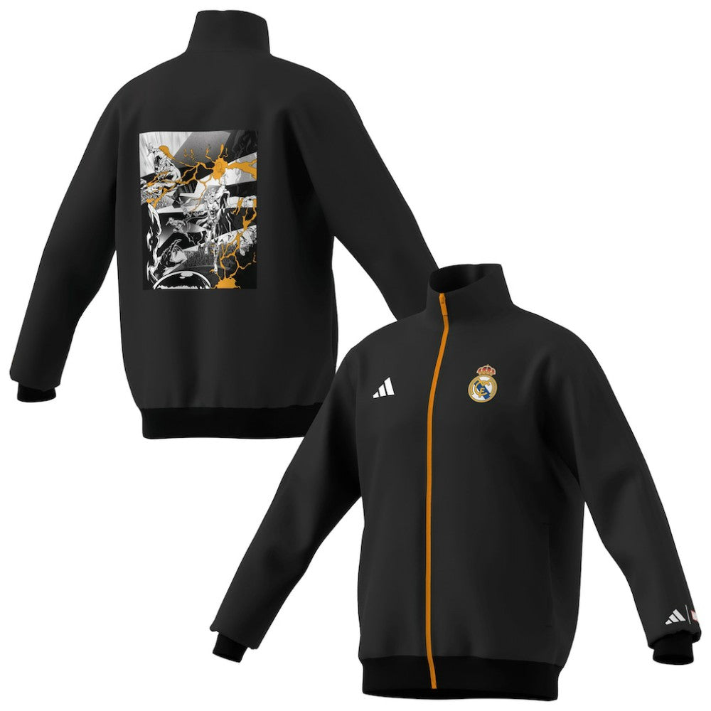 Real Madrid x Marvel Youth Track Jacket Black - Adidas