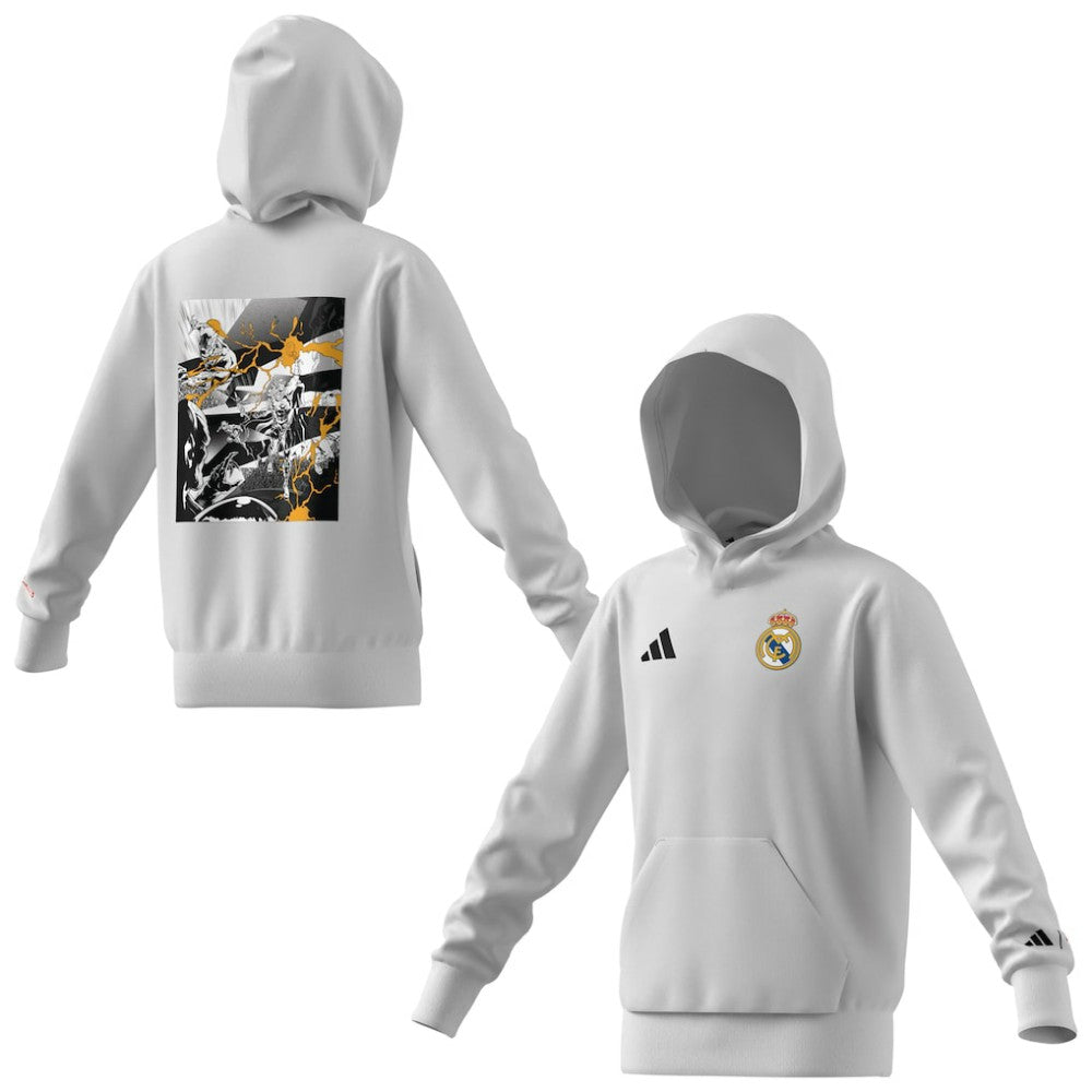 Real Madrid x Marvel Youth Hoodie White - Adidas