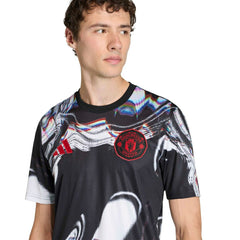 Manchester United 2025/26 Pre-Match Training Jersey Black - Adidas