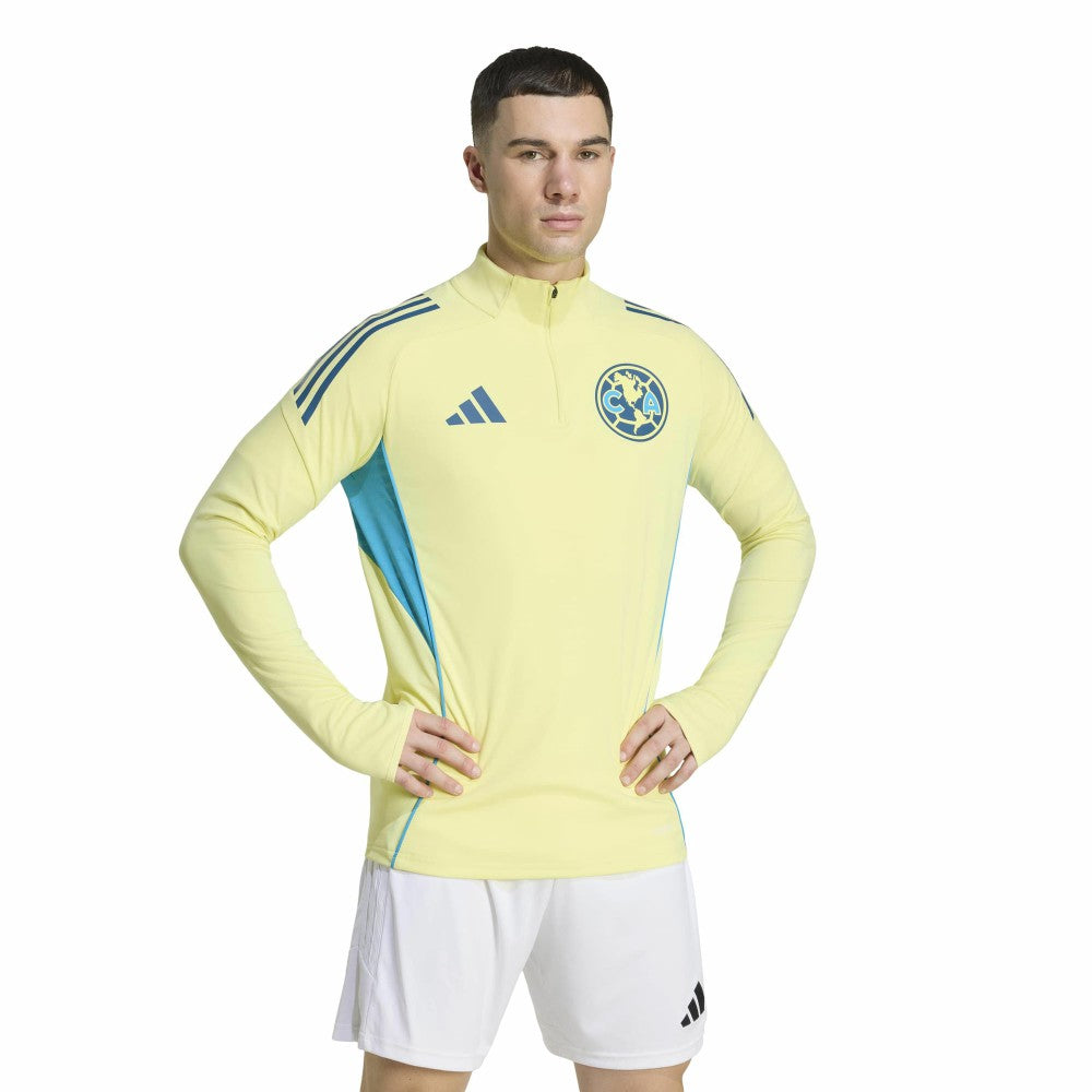 Club America Tiro 2025/26 AEROREADY Raglan Full-Zip Training Top Yellow - Adidas