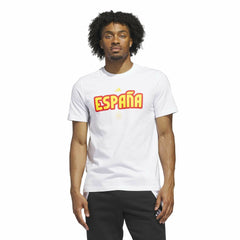 Spain National Team Jersey Hook T-Shirt White - Adidas