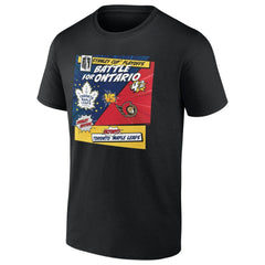 Toronto Maple Leafs vs. Ottawa Senators 2025 Stanley Cup Playoffs Rivalry Comic Pop T-Shirt Outlet