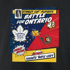 Toronto Maple Leafs vs. Ottawa Senators 2025 Stanley Cup Playoffs Rivalry Comic Pop T-Shirt Outlet
