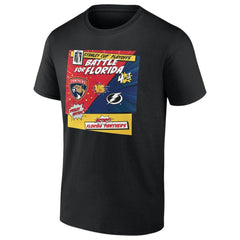 Florida Panthers vs. Tampa Bay Lightning 2025 Stanley Cup Playoffs Rivalry Comic Pop T-Shirt Online
