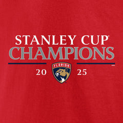 Florida Panthers Fanatics 2025 Stanley Cup Champions Signature Roster T-Shirt Sale