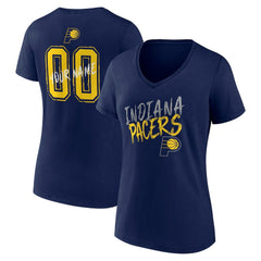 Indiana Pacers Women's Hustle Custom V-Neck T-Shirt New