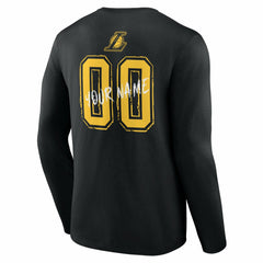 Los Angeles Lakers Hustle Custom Long Sleeve T-Shirt On Sale