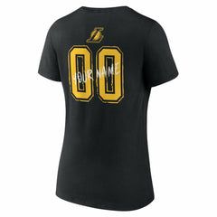 Los Angeles Lakers Women's Hustle Custom V-Neck T-Shirt Discount