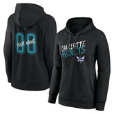 Charlotte Hornets Women's Hustle Custom Pullover Hoodie Outlet