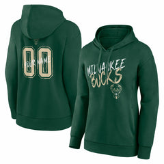 Milwaukee Bucks Women's Hustle Custom Pullover Hoodie For Sale