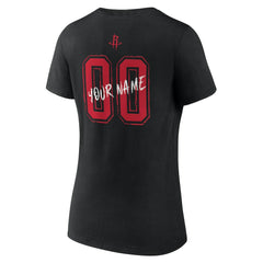 Houston Rockets Women's Hustle Custom V-Neck T-Shirt sale For Sale