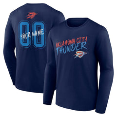 Oklahoma City Thunder Hustle Custom Long Sleeve T-Shirt Outlet