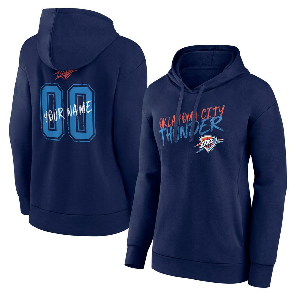 Oklahoma City Thunder Women's Hustle Custom Pullover Hoodie Discount