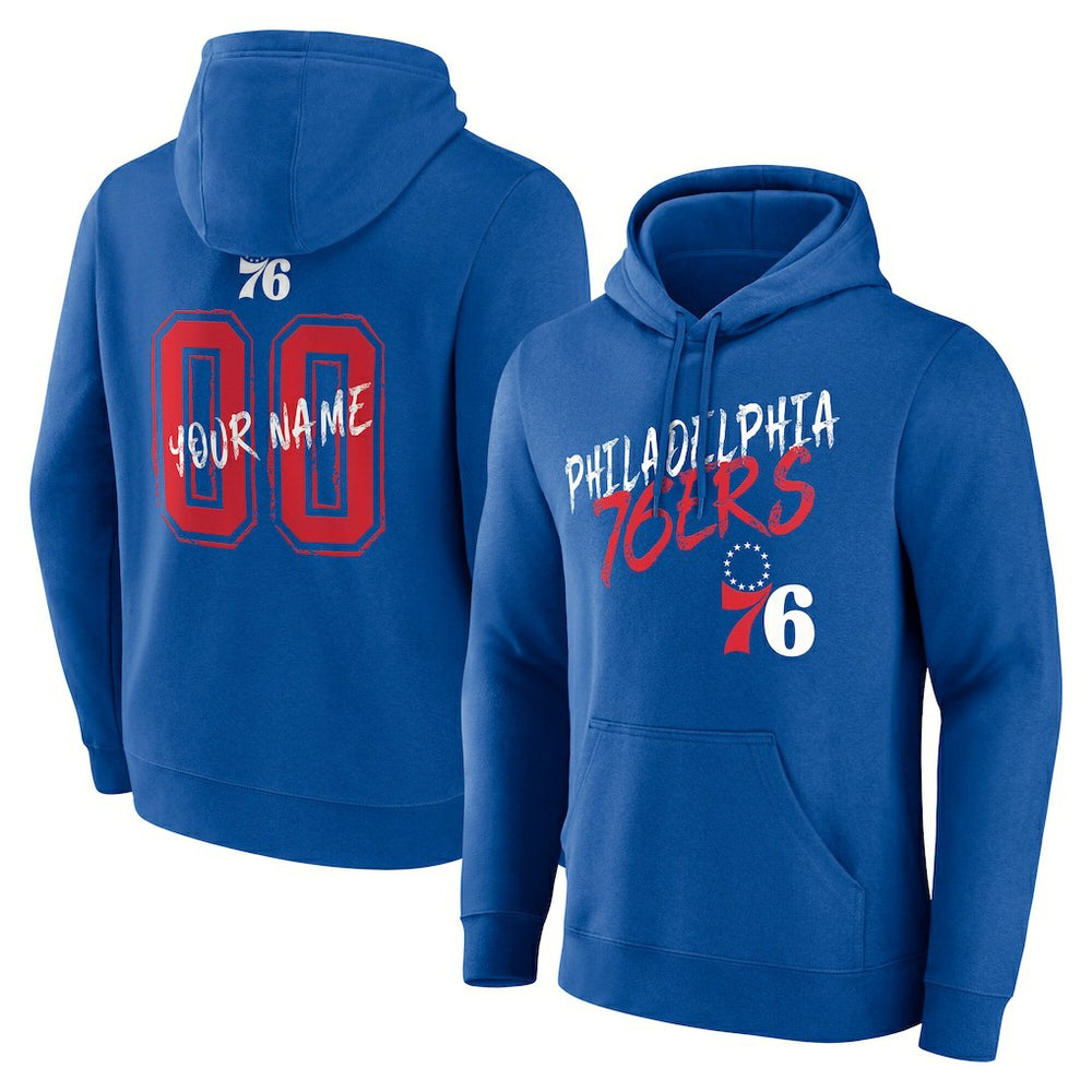 Philadelphia 76ers Hustle Custom Pullover Hoodie Discount