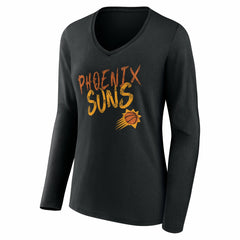 Phoenix Suns Women's Hustle Custom Long Sleeve V-Neck T-Shirt Outlet