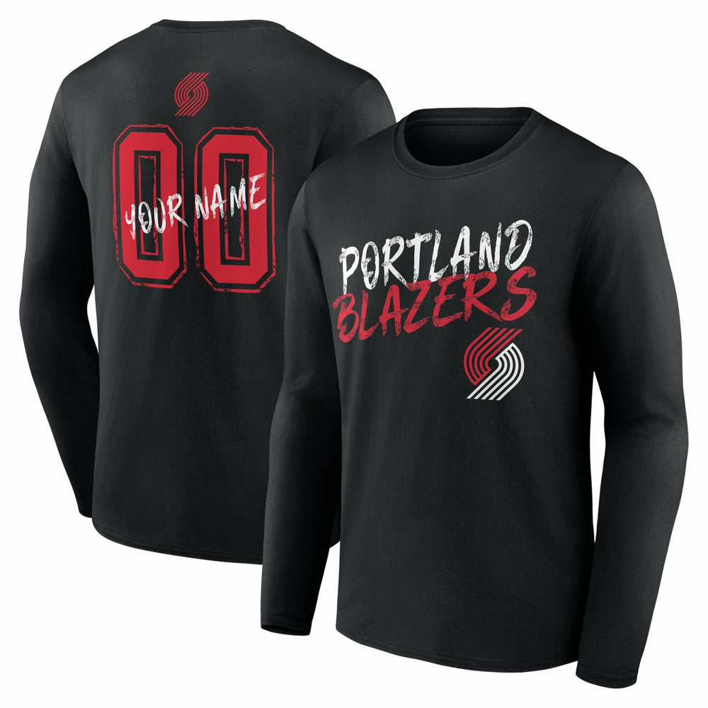 Portland Trail Blazers Hustle Custom Long Sleeve T-Shirt On Sale