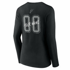 San Antonio Spurs Women's Hustle Custom Long Sleeve V-Neck T-Shirt Outlet