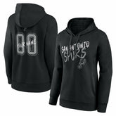 San Antonio Spurs Women's Hustle Custom Pullover Hoodie For Sale