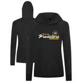 Nashville Predators Levelwear Women's Slender Monument Raglan Pullover Hoodie Discount