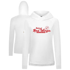 Detroit Red Wings Levelwear Women's Slender Monument Raglan Pullover Hoodie For Sale