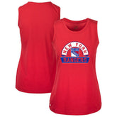 New York Rangers Levelwear Women's Macy Banner Arch Tank Top Outlet