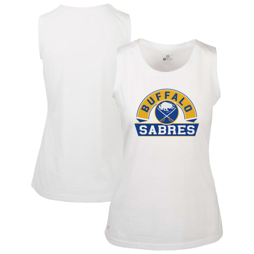Buffalo Sabres Levelwear Women's Macy Banner Arch Tank Top For Sale