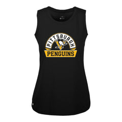 Pittsburgh Penguins Levelwear Women's Macy Banner Arch Tank Top For Sale