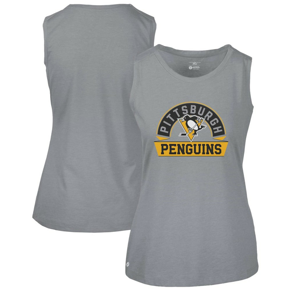 Pittsburgh Penguins Levelwear Women's Macy Banner Arch Tank Top Sale
