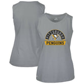 Pittsburgh Penguins Levelwear Women's Macy Banner Arch Tank Top Sale