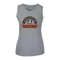 Anaheim Ducks Levelwear Women's Macy Banner Arch Tank Top On Sale