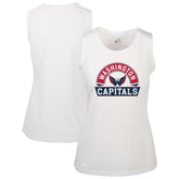 Washington Capitals Levelwear Women's Macy Banner Arch Tank Top For Sale