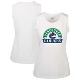 Vancouver Canucks Levelwear Women's Macy Banner Arch Tank Top For Sale