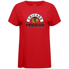 Chicago Blackhawks Levelwear Women's Influx Banner Arch T-Shirt On Sale