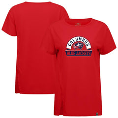 Columbus Blue Jackets Levelwear Women's Influx Banner Arch T-Shirt Discount