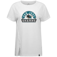 San Jose Sharks Levelwear Women's Influx Banner Arch T-Shirt On Sale