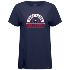 Washington Capitals Levelwear Women's Influx Banner Arch T-Shirt On Sale
