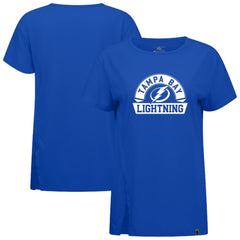 Tampa Bay Lightning Levelwear Women's Influx Banner Arch T-Shirt On Sale