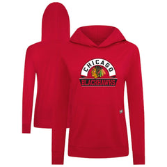 Chicago Blackhawks Levelwear Women's Relay Banner Arch Pullover Hoodie Discount