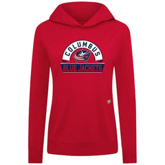 Columbus Blue Jackets Levelwear Women's Relay Banner Arch Pullover Hoodie Discount