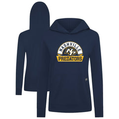 Nashville Predators Levelwear Women's Relay Banner Arch Pullover Hoodie Sale