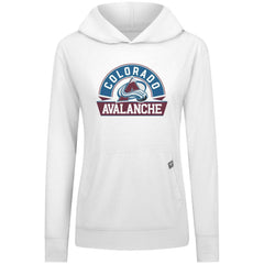 Colorado Avalanche Levelwear Women's Relay Banner Arch Pullover Hoodie On Sale