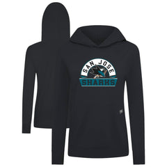 San Jose Sharks Levelwear Women's Relay Banner Arch Pullover Hoodie For Sale