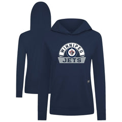 Winnipeg Jets Levelwear Women's Relay Banner Arch Pullover Hoodie Outlet