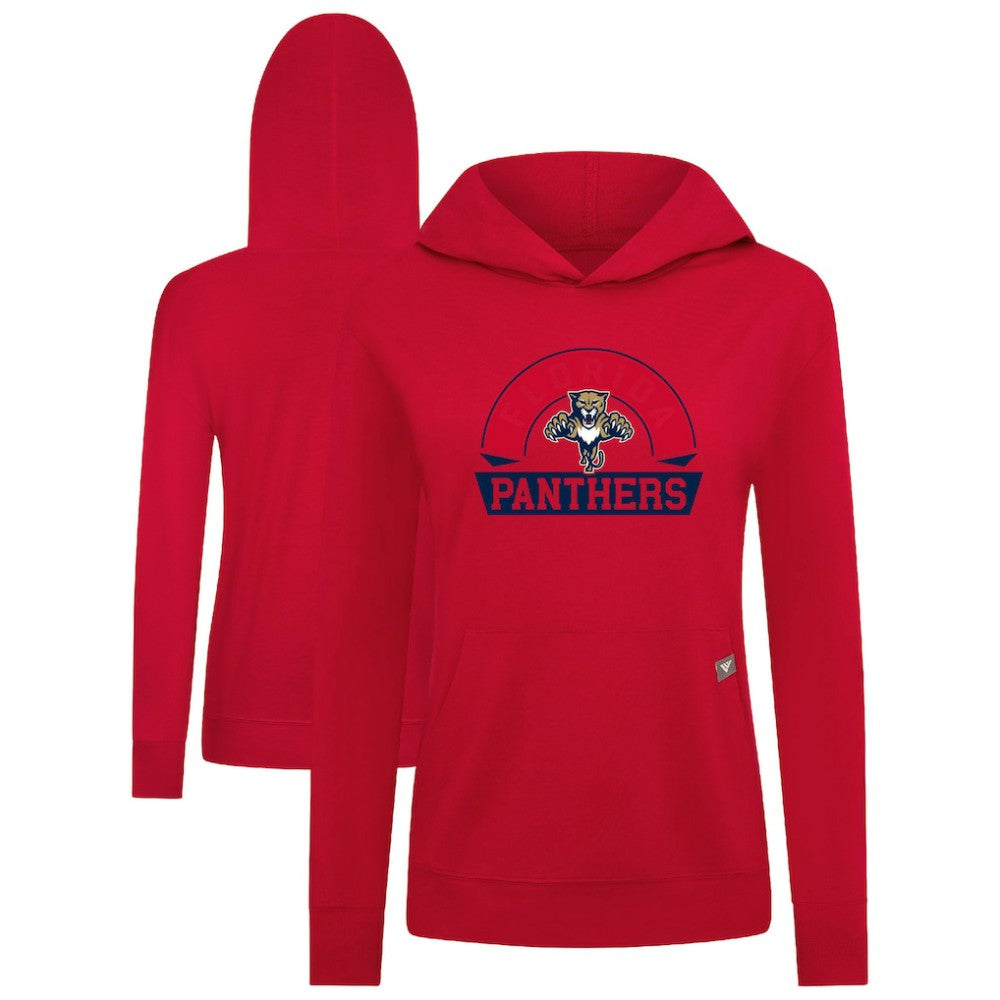 Florida Panthers Levelwear Women's Relay Banner Arch Pullover Hoodie Outlet