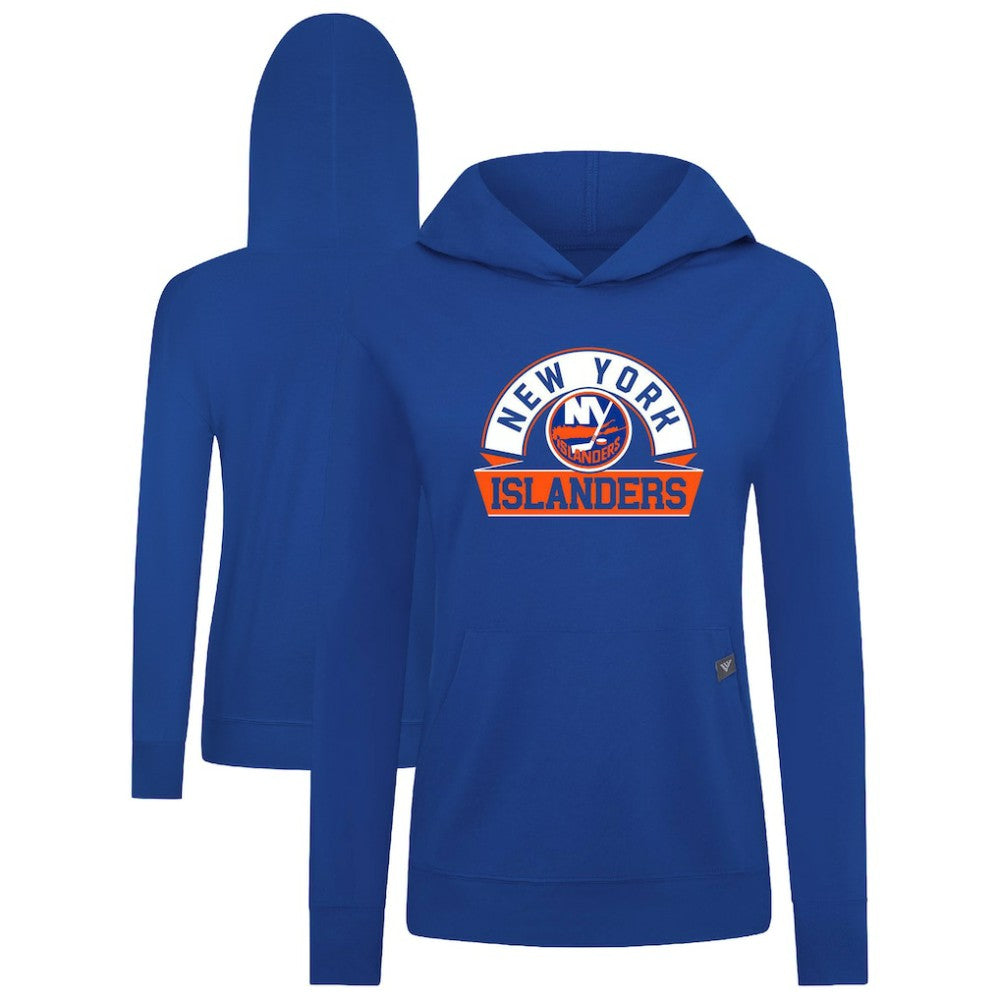 New York Islanders Levelwear Women's Relay Banner Arch Pullover Hoodie Discount