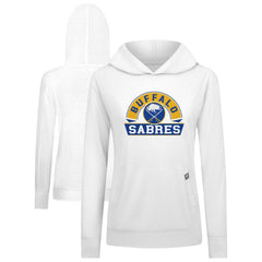Buffalo Sabres Levelwear Women's Relay Banner Arch Pullover Hoodie On Sale