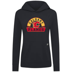 Calgary Flames Levelwear Women's Relay Banner Arch Pullover Hoodie Discount
